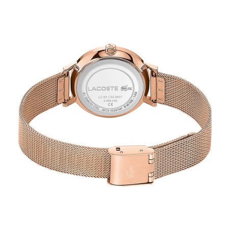 Montre femme lacoste acier doré rose – analogiques