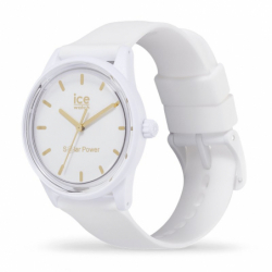 Montre Femme Solaire ICE WATCH White gold Silicone Blanc