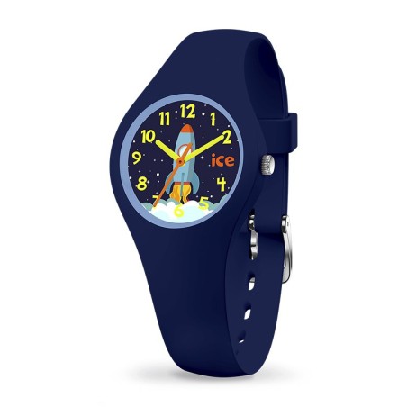 Montre enfant fusée ice watch silicone bleu – analogiques