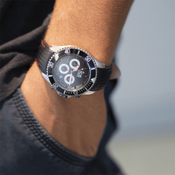 Montre homme chronographe ice watch cuir noir - montres - edora - 3