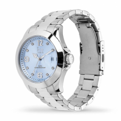 Montre femme ice watch steel silver / light blue - analogiques - edora - 1