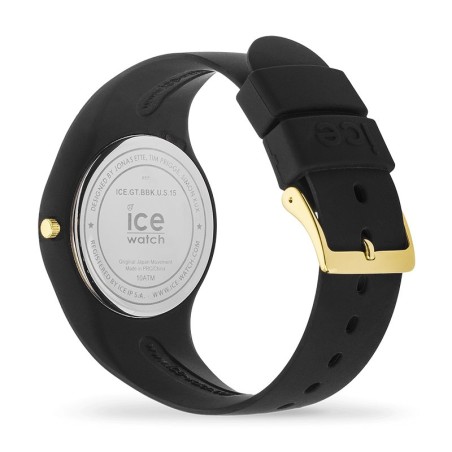 Montre femme ice watch glitter black - m – analogiques