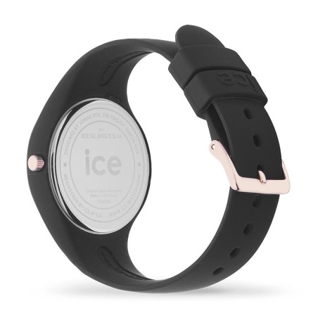 Montre femme ice watch glam black / rose gold - s – imports