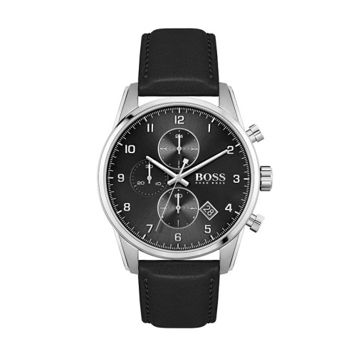 Montre Homme HUGO BOSS Chronographe Cuir Noir