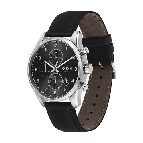 Montre Homme HUGO BOSS Chronographe Cuir Noir