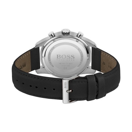 Montre homme boss chronographe cuir noir – analogiques