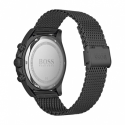 Montre homme boss chronographe acier noir - montres - edora - 2