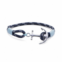 Bracelet TOM HOPE ICE BLUE S ARGENT 925/1000 et Cordon