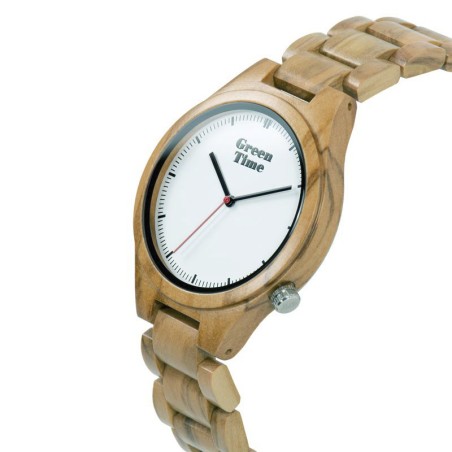 Montre homme greentime bois d'olivier – analogiques