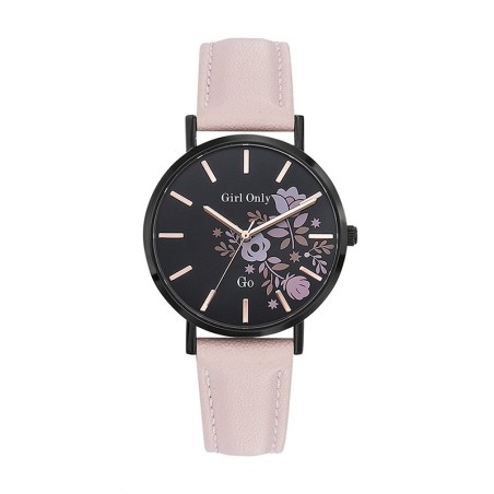 Montre femme Girl Only cuir rose clair