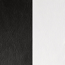 Cuir Demi-Lune Réversible Pour Boucles d'Oreilles Les Georgettes Noir et Blanc