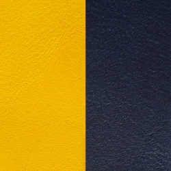 Vinyle Réversible Pour Boucles d'Oreilles Les Georgettes Jaune et Marine