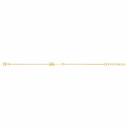 Bracelet femme flêche plaque or jaune et oxydes - bracelets-plaque-or - edora - 2