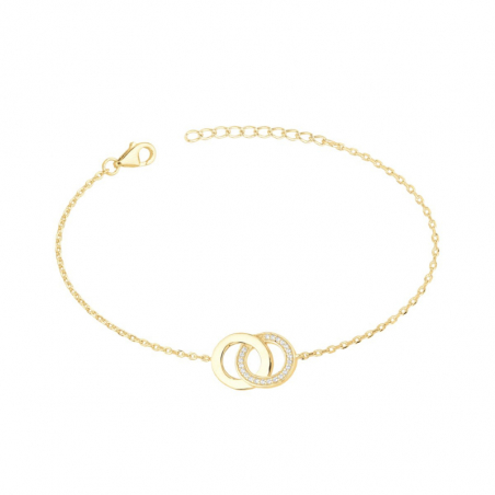 Bracelets plaqué or : jonc plaqué or, bracelet femme plaqué or (5) - corbeille - edora - 1