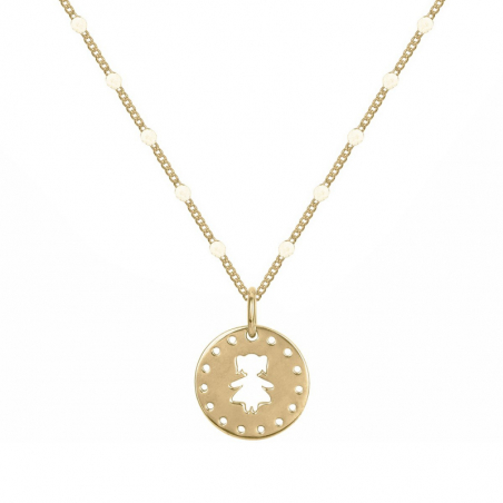 Colliers enfant : colliers médailles, collier plaqué or enfant - colliers-plaque-or - edora - 1