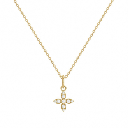 Collier femme: sautoir, chaine, collier ras de cou & pendentif - colliers-plaque-or - edora - 1