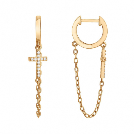 Creoles femme: créoles argent, or 18 carats & créoles or blanc - accueil - edora - 1