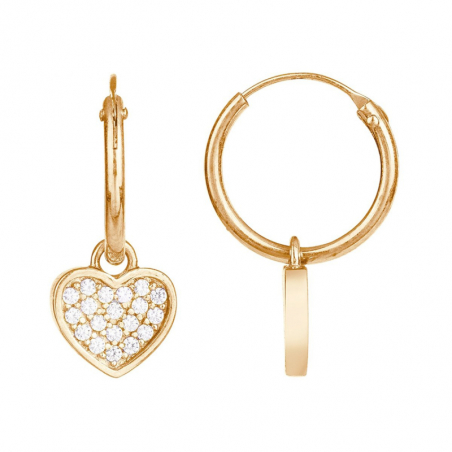 Creoles femme: créoles argent, or 18 carats & créoles or blanc - accueil - edora - 1