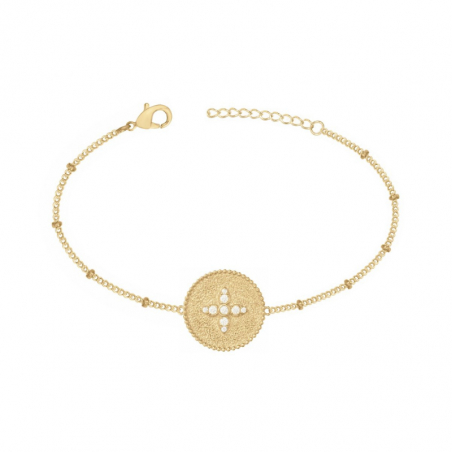 Bijoux promo & promotion bijoux - soldes bijoux femme - bracelets-plaque-or - edora - 1