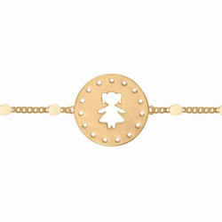 Bracelet enfant: gourmette enfant, or, argent - bijoux enfant - bracelets-plaque-or - edora - 2