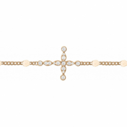 Bracelet or & argent, bracelet plaqué or, bracelet cuir & tissu (23) - bracelets-plaque-or - edora - 2