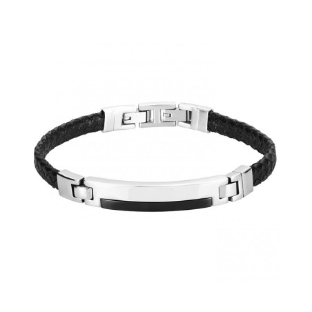Bracelet homme cuir phebus acier et céramique – bracelets cuir