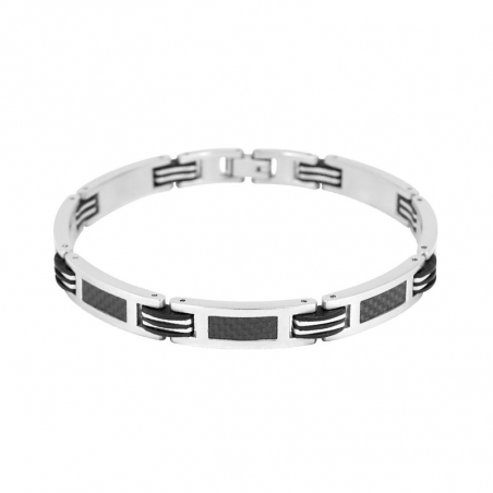 Bracelet femme, homme, or & argent : jonc, gourmette, manchette (3) - bracelets-acier - edora - 1