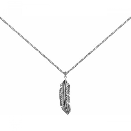 Collier homme plume phebus legend acier – tous nos colliers homme