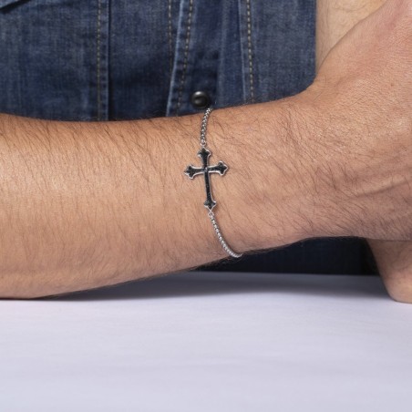 Bracelet Homme Croix PHEBUS LEGEND Acier