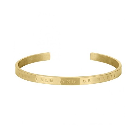 Bracelet femme PHEBUS acier KEEP CALM AND BE HAPPY
