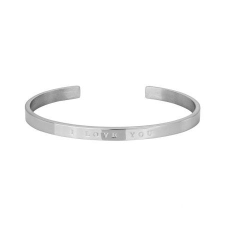 Bracelet femme PHEBUS acier  I LOVE YOU