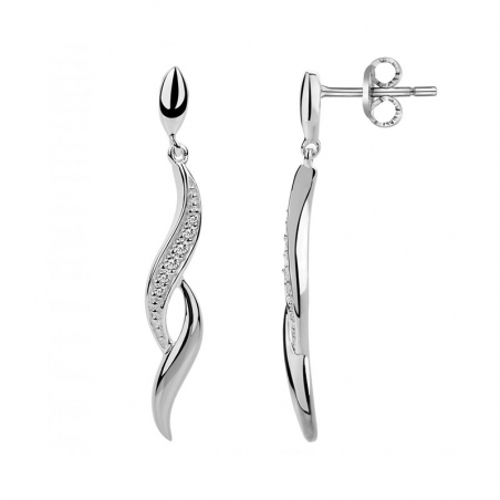 Boucles d'oreilles argent 925 : créoles & puces en argent (13) - pendantes - edora - 1
