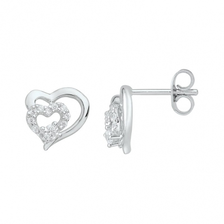 Boucles d’oreilles puce or, argent & clous d’oreille argent, or (7) - puces - edora - 1