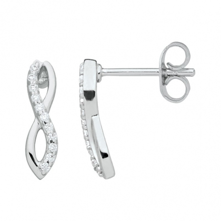 Boucles d'oreilles argent 925 : créoles & puces en argent (13) - pendantes - edora - 1