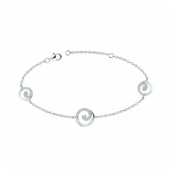 Bracelet Femme Spirales EDORA ARGENT 925/1000 et Oxydes