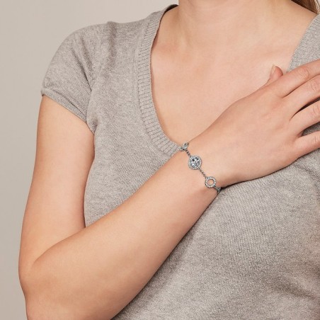 Bracelet femme fossil glitz avec cristaux – bracelets acier