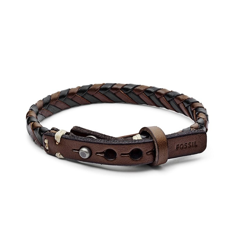Bracelet homme fossil tressé - plus-de-bracelets-hommes - edora Bracelet homme fossil tressé - plus-de-bracelets-hommes - edora