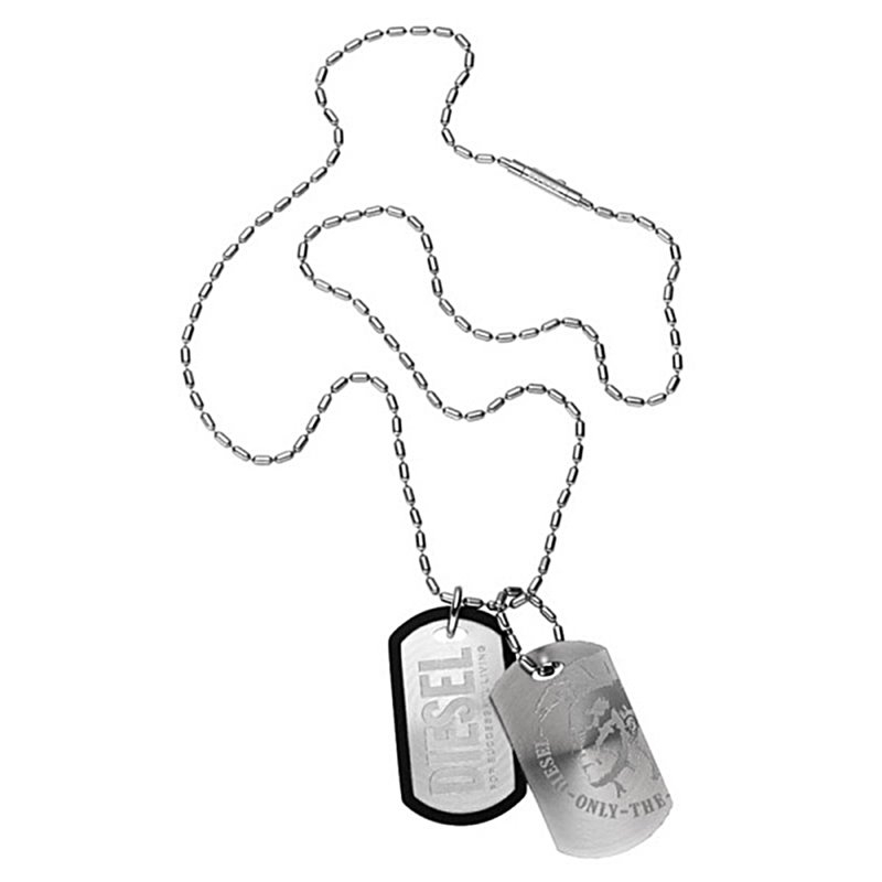 Collier homme DIESEL DOUBLE DOGTAGS