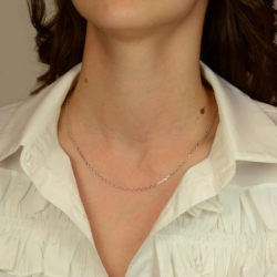 Chaîne  argent 925/1000 forçat diamantée 1.90 mm - chaines - edora - 2