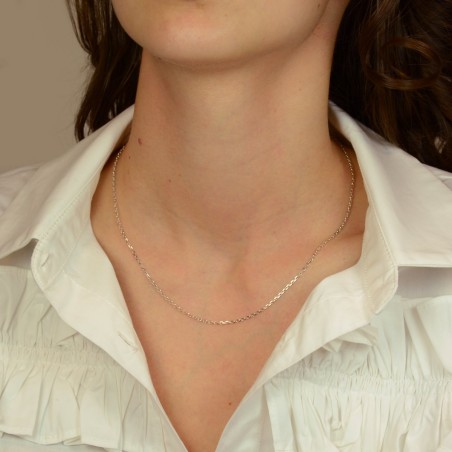 Chaîne argent 925/1000 forçat diamantée 1.75 mm – colliers argent