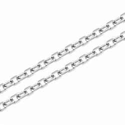Collier chaîne argent 925/1000 forçat diamantée 1.60 mm - colliers-argent-925-1000 - edora - 1
