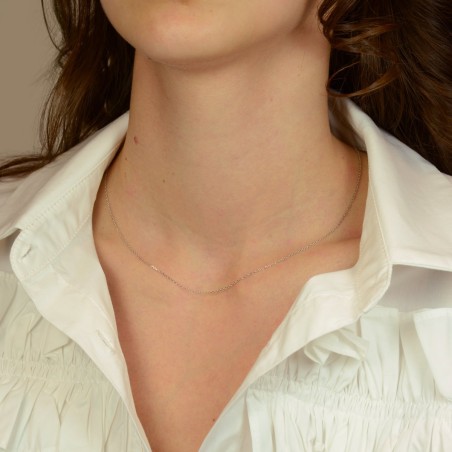 Collier chaîne argent 925/1000 forçat diamantée 1.15 mm – chaines