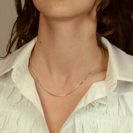 Chaîne argent 925/1000 gourmette 2.10 mm – colliers argent