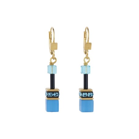 Boucles d'oreilles femme cœur de lion geocube – pendantes