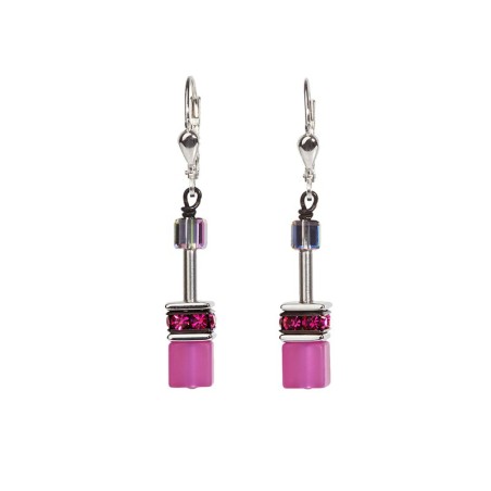 Boucles d'oreilles femme cœur de lion geocube – pendantes