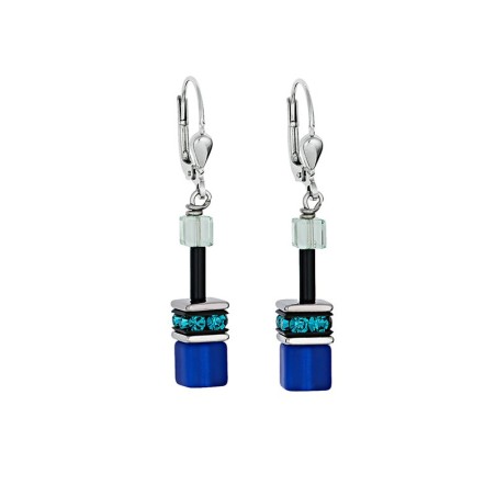 Boucles d'oreilles femme cœur de lion geocube – pendantes