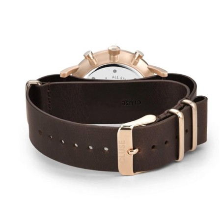 Montre homme cluse aravis chrono nato leather – analogiques