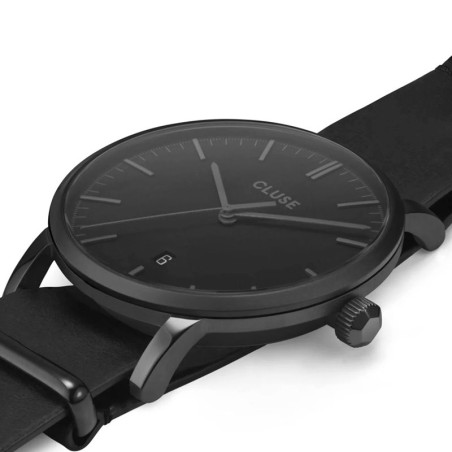 Montre Homme Cluse Aravis nato leather black