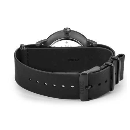 Montre homme cluse aravis nato leather black – analogiques
