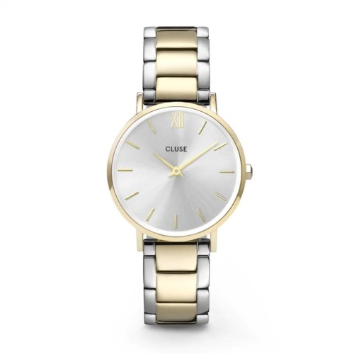 Montre Femme Cluse Minuit 3-Link Gold Silver